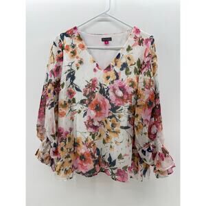 Vince Camuto Floral Blouse - Medium